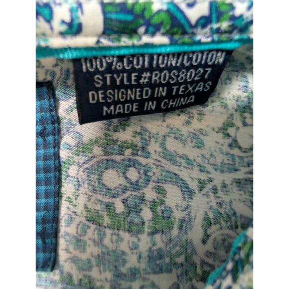 Panhandle Western Shirt Paisley Mens Sz XL Pearl Snap Button Rodeo Cowboy Rider - Picture 5 of 6